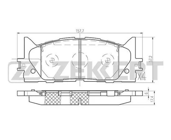 Тормозные колодки передние на TOYOTA CAMRY V40 / V50 колодки передние на тойоту камри