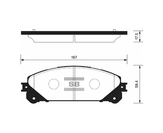 Колодки тормозные Sangsin Brake SP2137 Передние