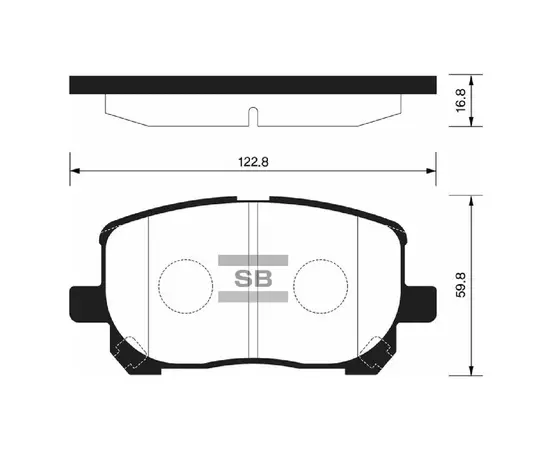 Колодки тормозные Sangsin Brake SP1373 Передние