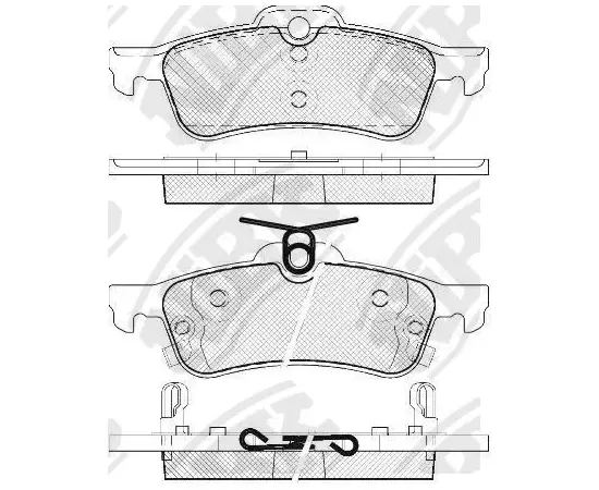 Колодки тормозные NiBK PN1840 Задние
