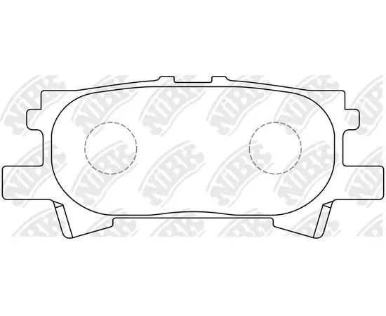 Колодки тормозные NiBK PN1498 Задние